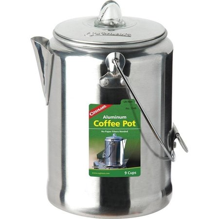 COGHLANS Coffee Pot, 9 Cups Capacity, Aluminum, Silver 1346